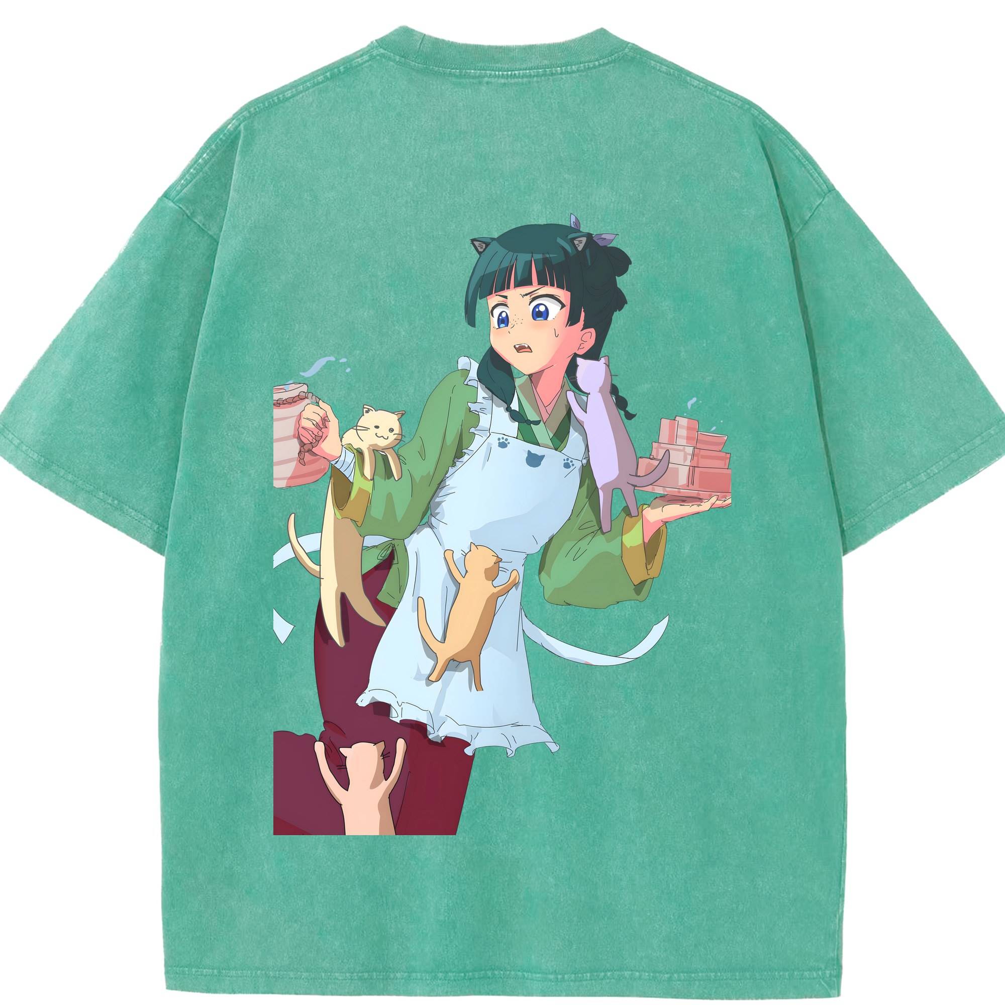 （画像用） 薬屋のひとりごと The Apothecary Diaries 綿100% ヴィンテージ風 半袖Tシャツ（背面プリント）